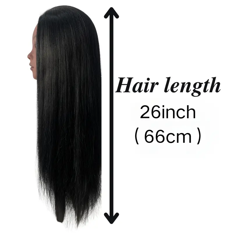 Cosmetology Mannequin Doll Head for Hairdresser Practice with Free Clamp Holder and Tools for Practice Braiding Hairstyling
