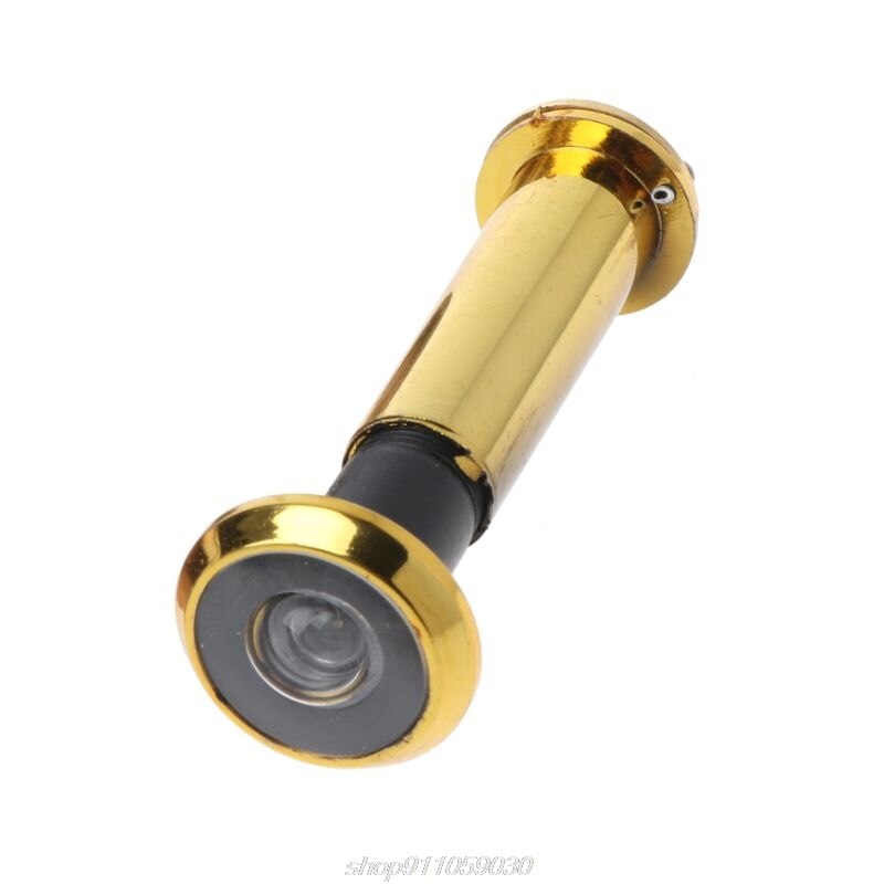 Visor de puerta con ángulo de visión amplio de 220 grados, cubierta de privacidad, visor ocular de puerta de seguridad, A28 21,: gold