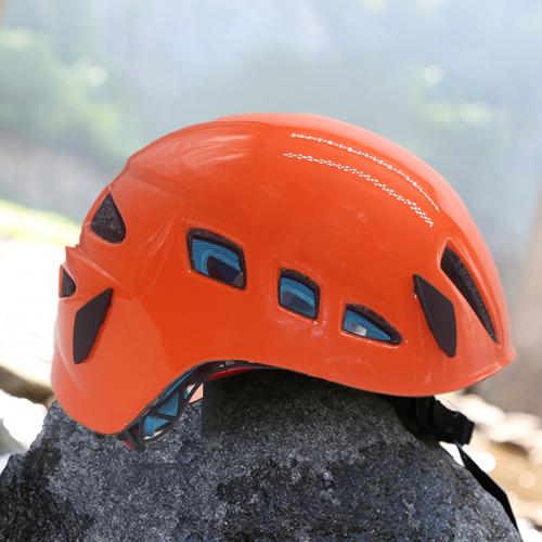 Safety Helmet Outdoor Rock Climbing Caving Kayaking Rappel Rescue for Cycling MTB Wall Equipment Rappelling Mountaineering: Orange / L