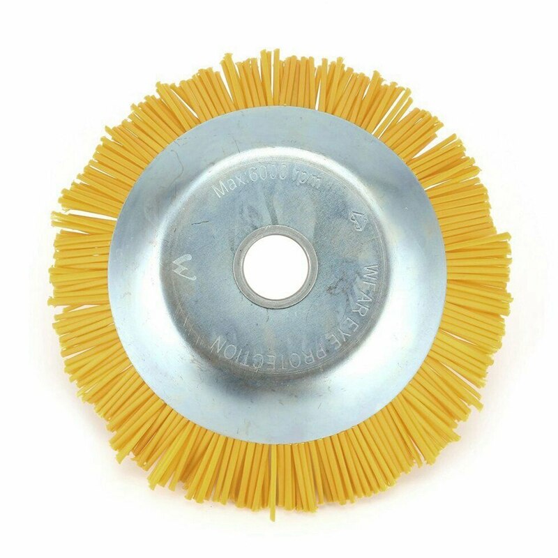 Nylon børste universal trimmer børstehovedskærer holdbare haveredskaber ydre diameter 200mm indvendigt hul 25.4mm