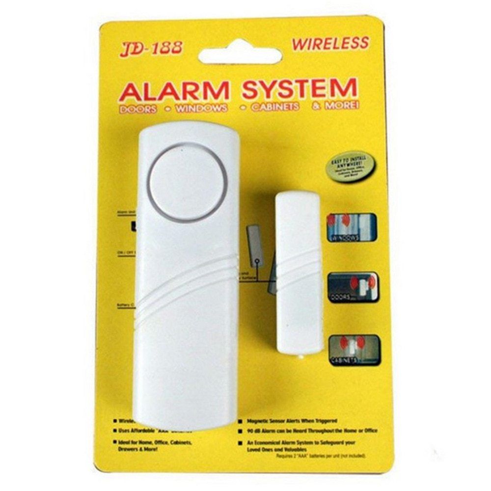 Sensor magnético de alarme de segurança residencial, sensor magnético de porta sem fio