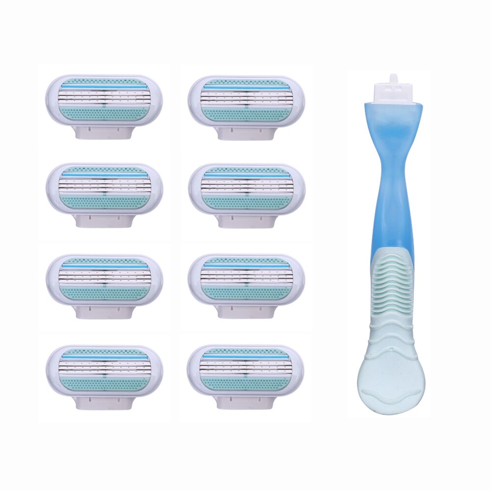 Beauty Safety Razor Blade Shaving Blades Female Sharpener 3 Layer Woman Razor Blades Head Suitable for Venuse Face care
