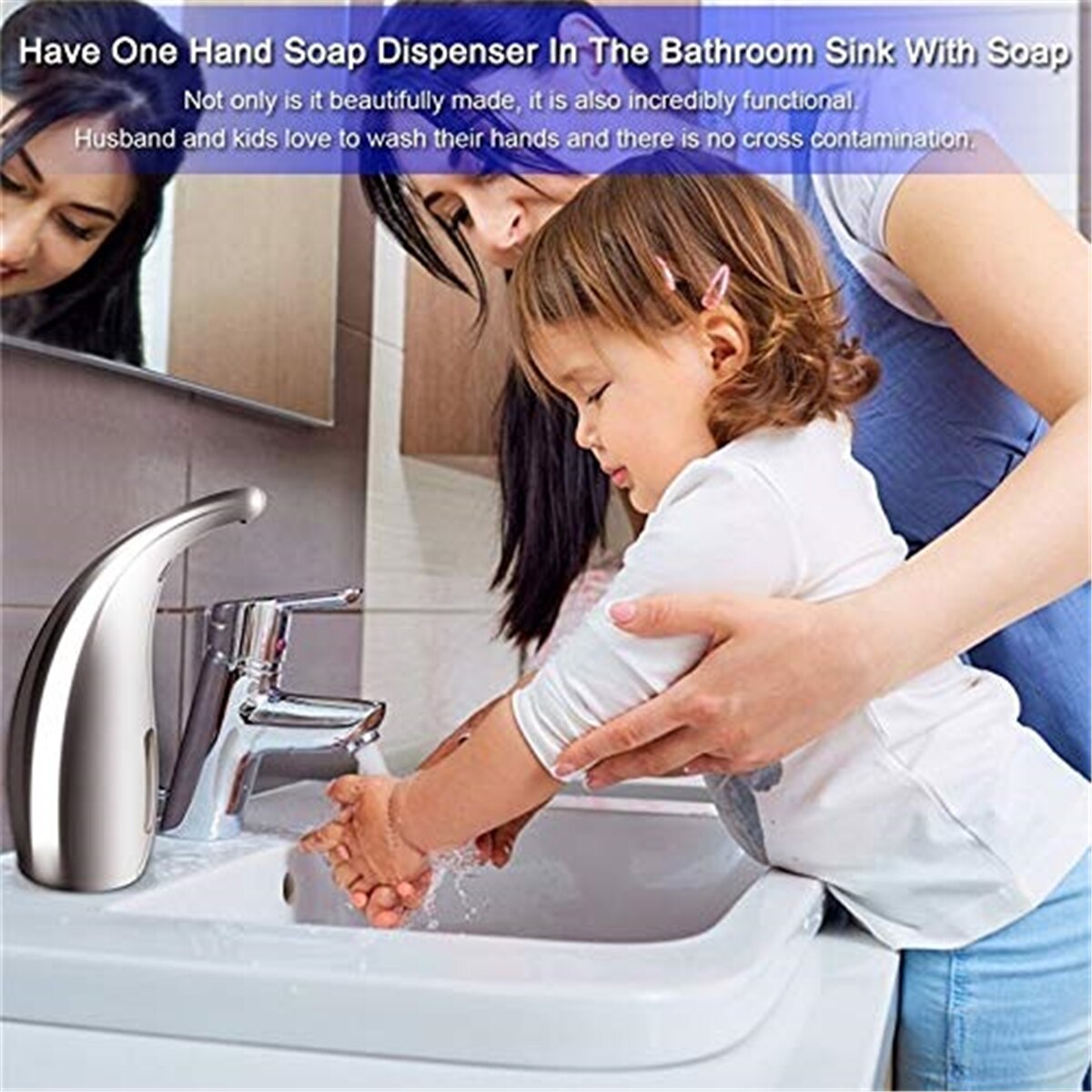 300ml Automatic Soap Dispenser Auto Sensor Liquid Smart Hand Washer Bathroom kitchen organizer dishwashing liquid dispenser