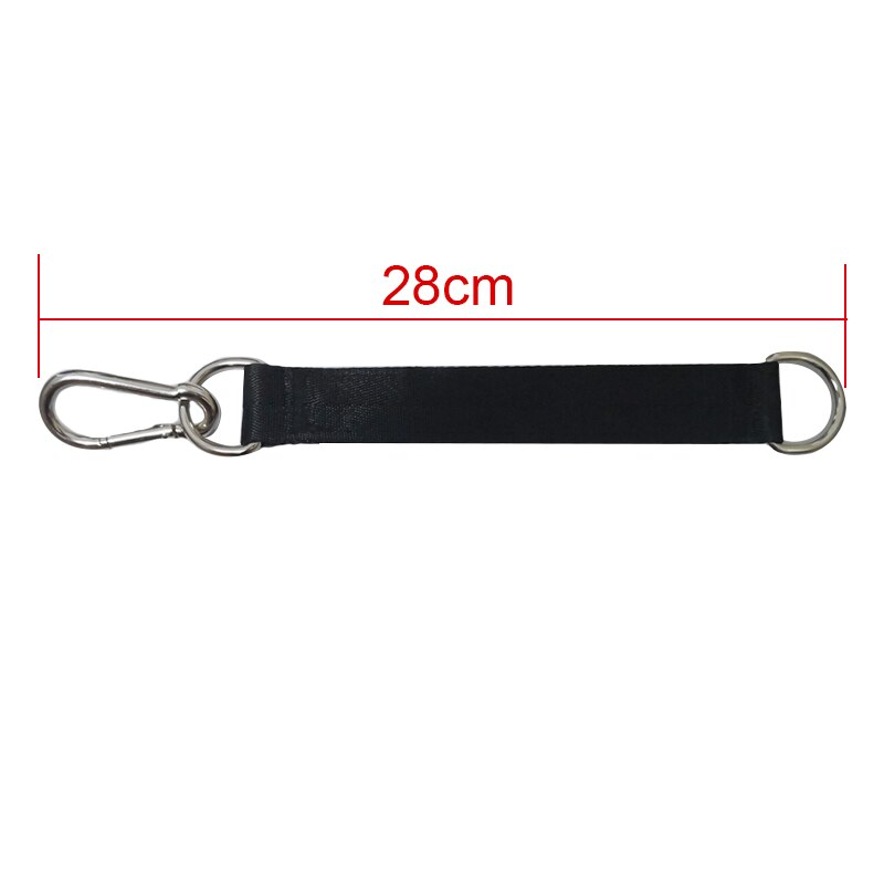 Diy fitness sele stropp med krok hengende belte gym triceps trekke ned tau tilbehør horisontal bar hengende karabiner utstyr: 28cm