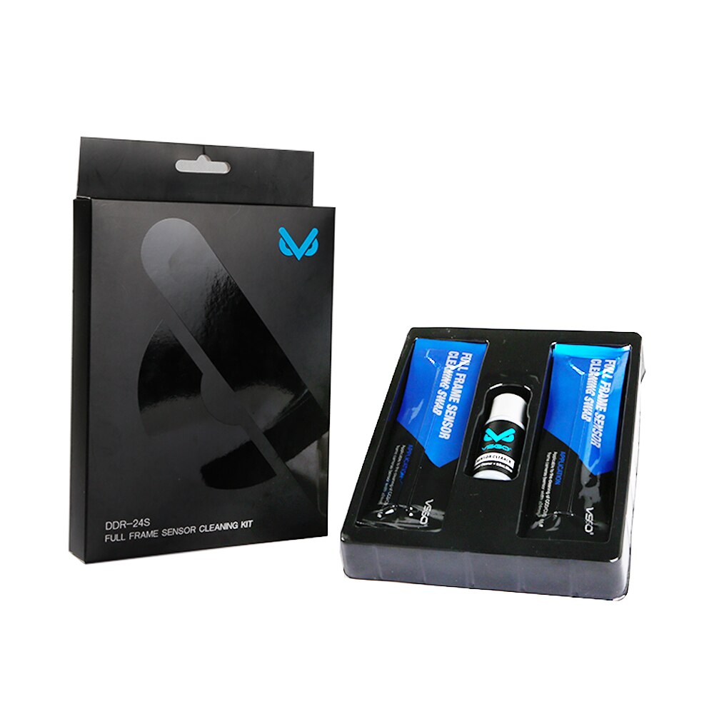 VSGO Sensor Cleaning Kit Dry & Wet CCD CMOS Cleaning Suit 15 PCS Swabs + Sensor Cleaning Solution for Digital DSLR