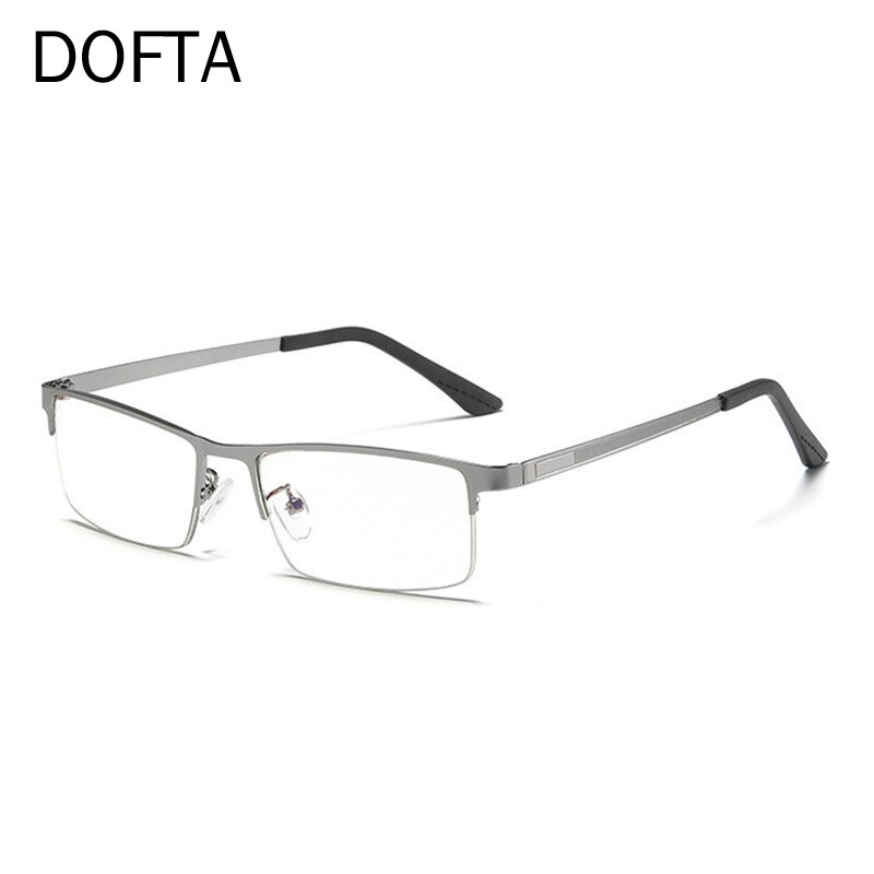 DOFTA Men Blue Light Blocking Glasses For Computer Gaming Protection Blue Ray Goggles Women Anti Radiation UV 400 5232: GUN GREY