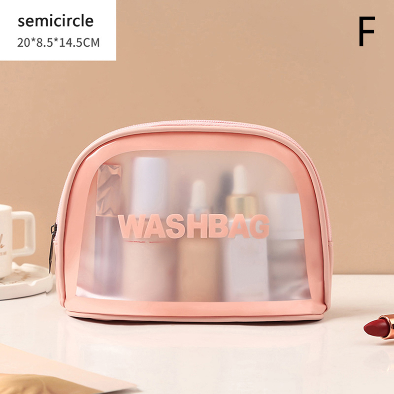 1PC Ins Style Multifunctional Cosmetic Bag for Women Wash Bag Portable Waterproof Swimming Bag Home Travel Storage Bag Case: Clear