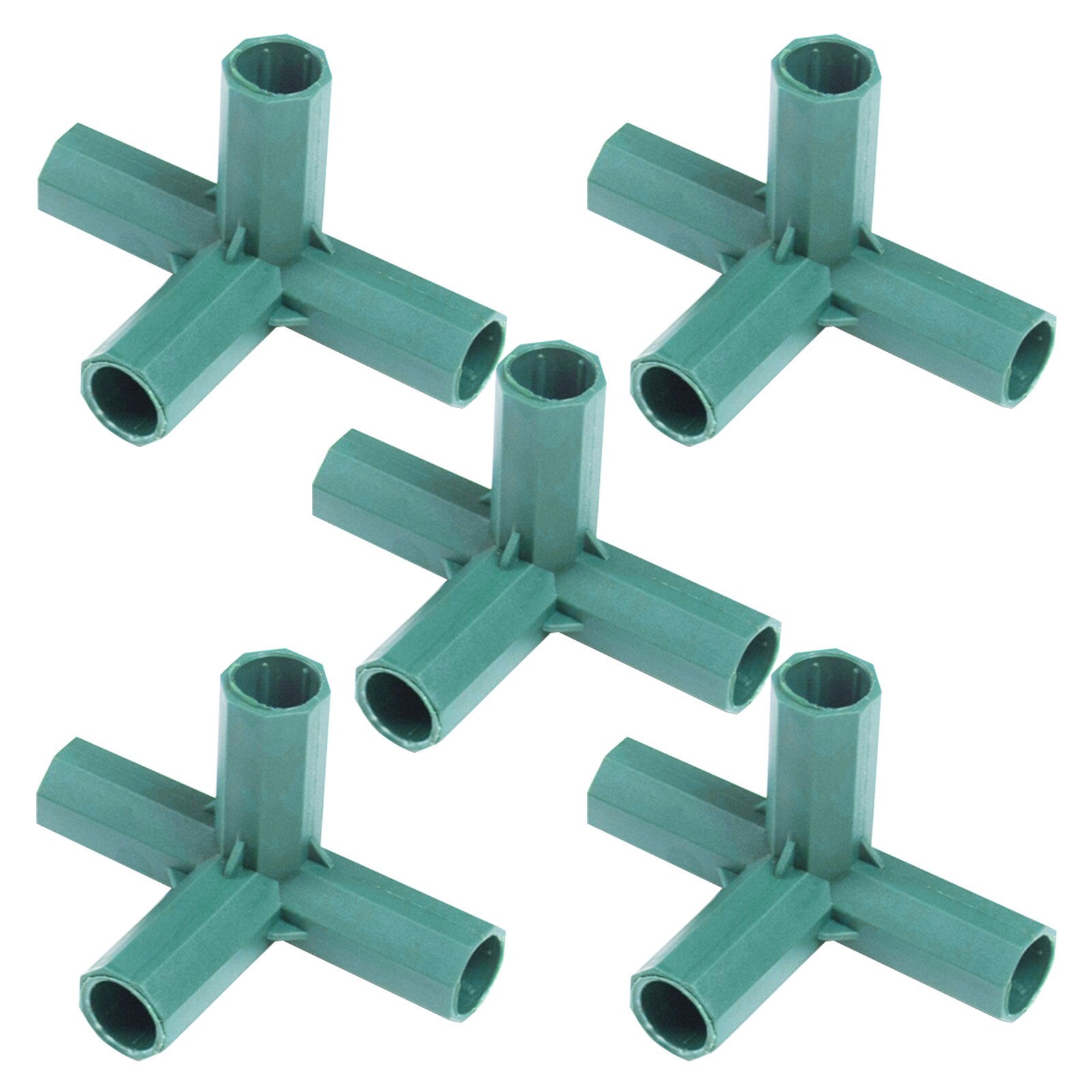 5PCS Greenhouse Frame Connector Plants Awning Pillar Connectors Climbing Plants Awning Pipe Pole Connecting Joints Bracket Parts: D