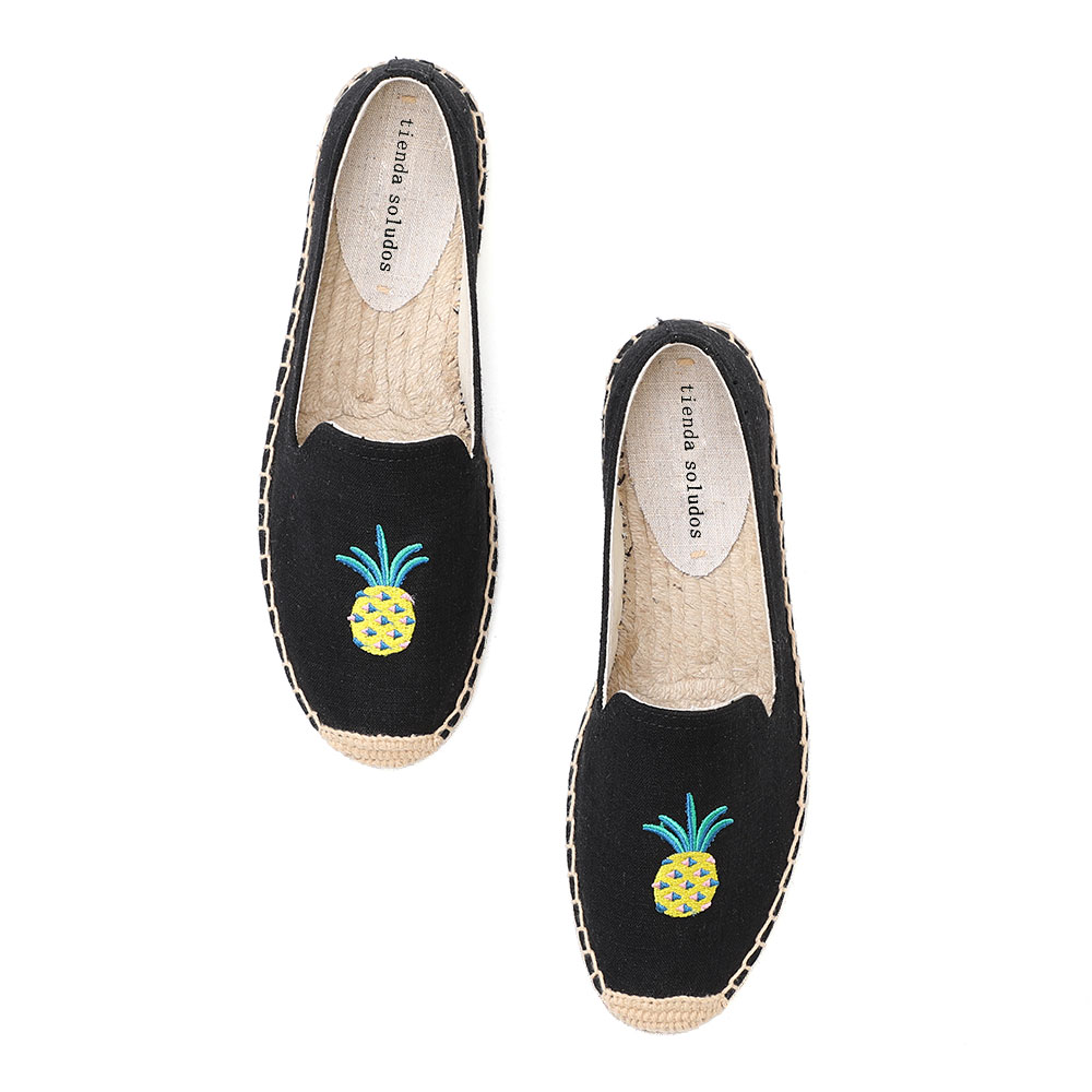 Tienda Soludos Women's Flat Shoes Lazy's Espadrilles Time-limited Ballet Flats Hemp Rubber Sapatos Girl