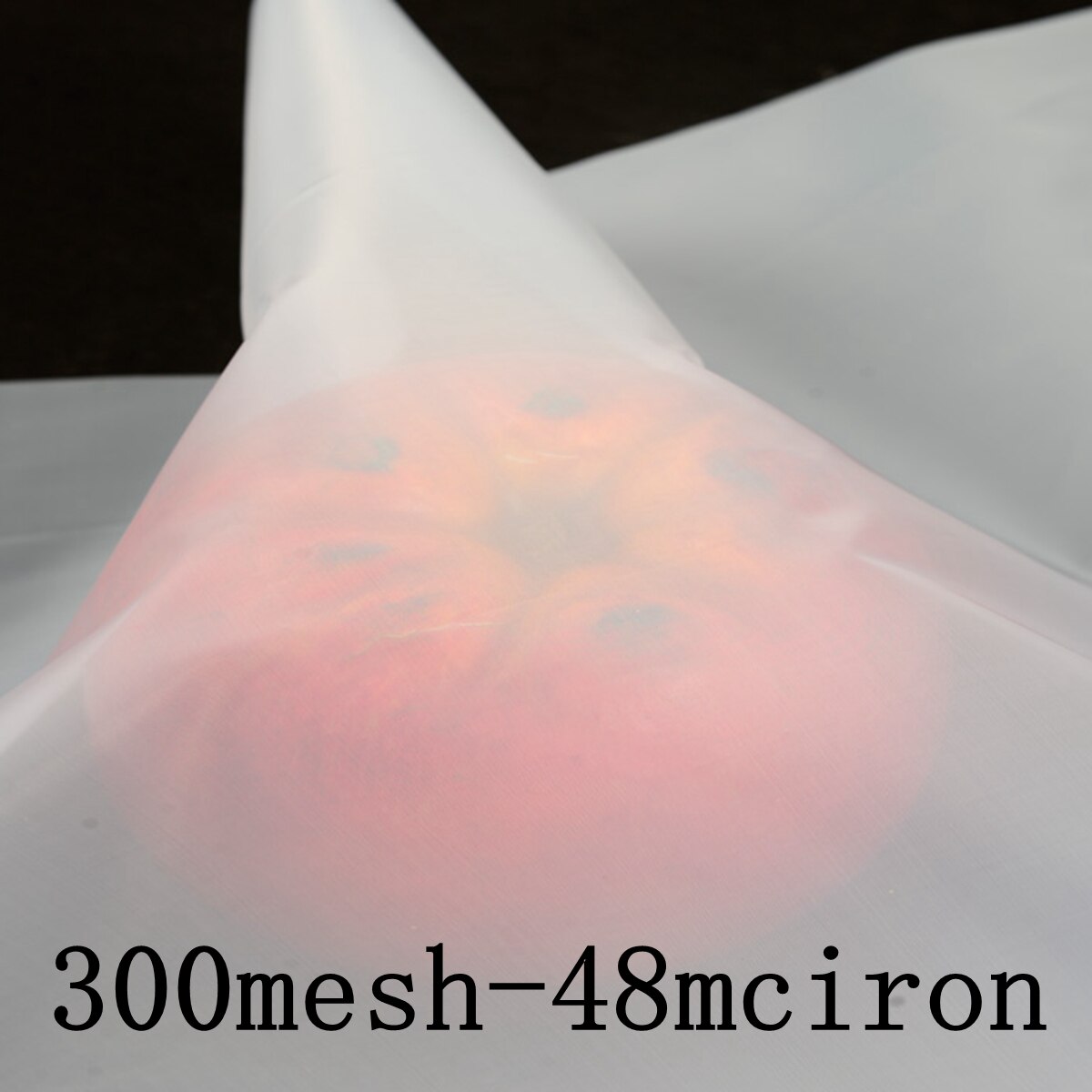 Colador de malla de seda blanca, tela de red de alta precisión, filtro de agua de nailon para cocina, para nueces, leche, miel y café: 300Mesh-48micron