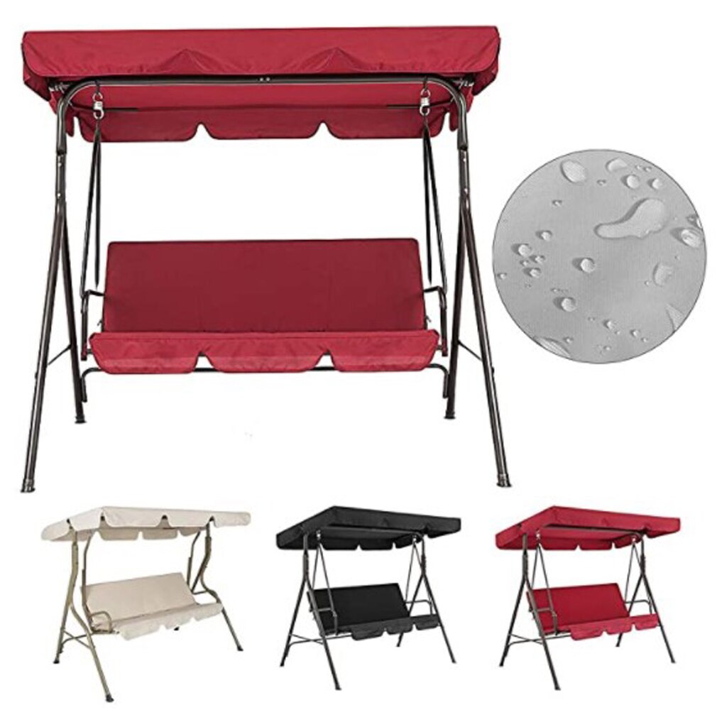 Cover Voor Tuin Schommel Waterdichte Tuin Swing Cover Seat Top Kussenhoezen Ondersteuning Voor Tuin Swing 3 Zits Accessoires