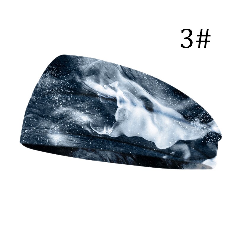 nouvelles femmes tête enveloppement large coton Stretch bandeau filles chapeaux Turban sport imprimer bandeau cheveux accessoires: 3