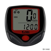 Fiets Digitale Computer Led Lcd Display Waterdicht Bike Stopwatch Snelheidsmeter Kilometerteller Met Houder Magneet Kabelbinders Fietsen