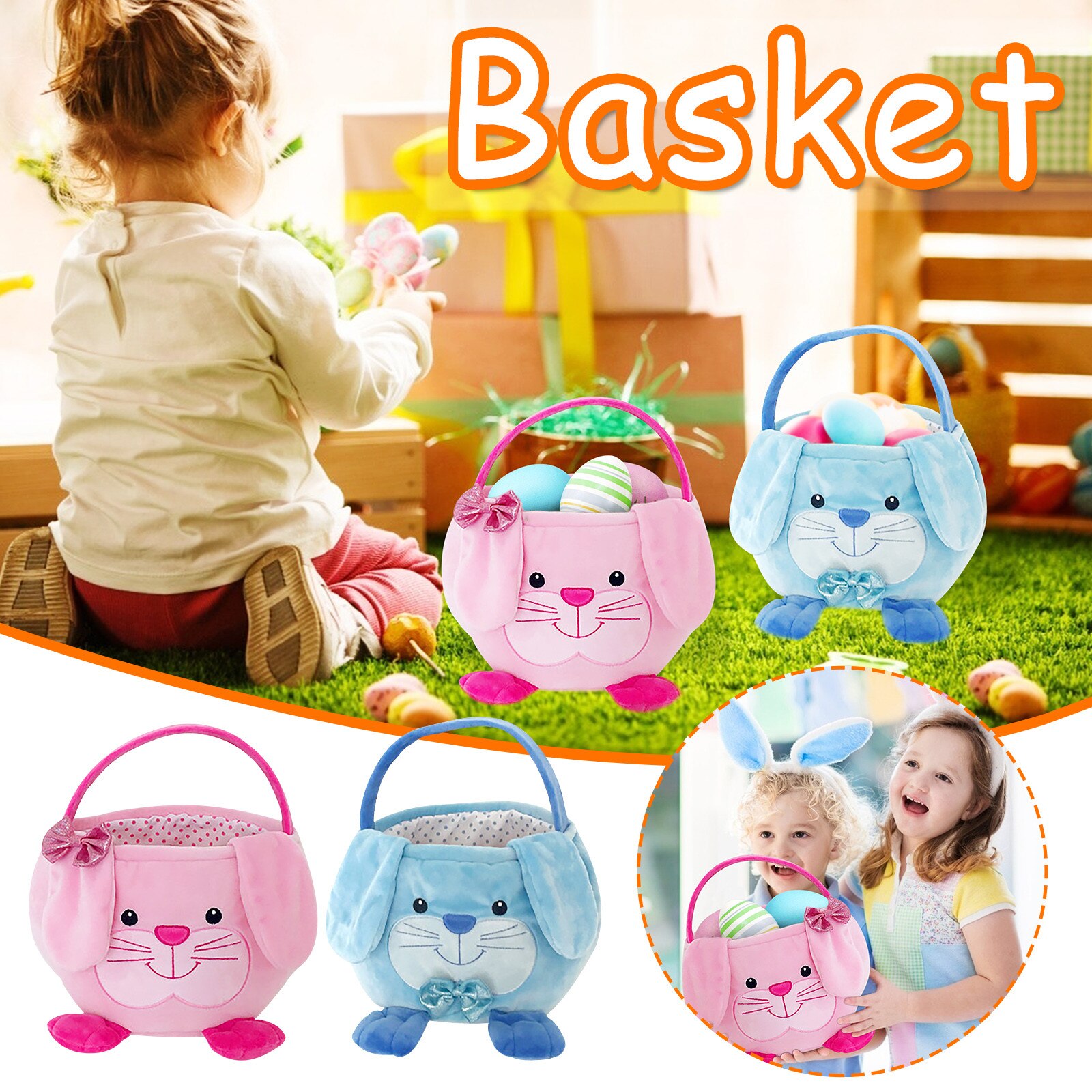 Storage Basket Easter Cute Animal Basket Kids Candy Portable Basket Сумка Для Хранения Children's Candy