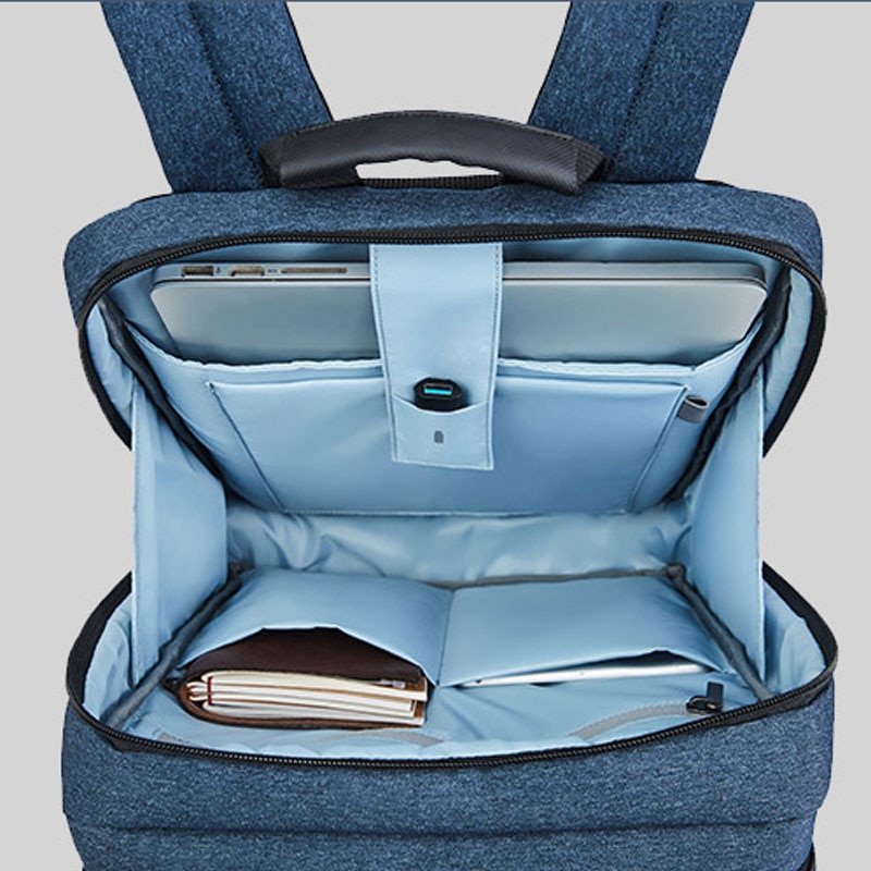 Xiaomi 90 classique affaires sac à dos mâle femme ordinateur portable niveau 4 étanche trois couches pièce séparée pour la vie en ville