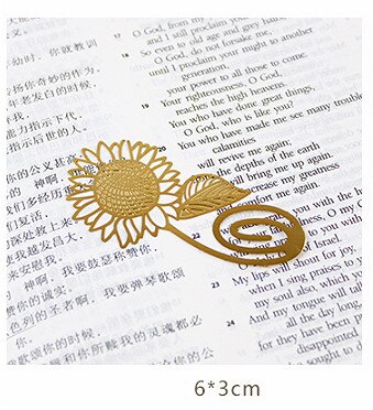 Retro metal bogmærker papirclips gyldne hule blade sommerfugl metal bogmærke til bog skole bogmærke papirvarer: 8