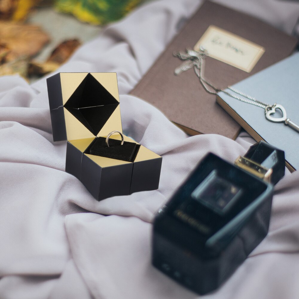 1pc Engagement Ring Box Jewelry Storage Box Jewelry Packing Box