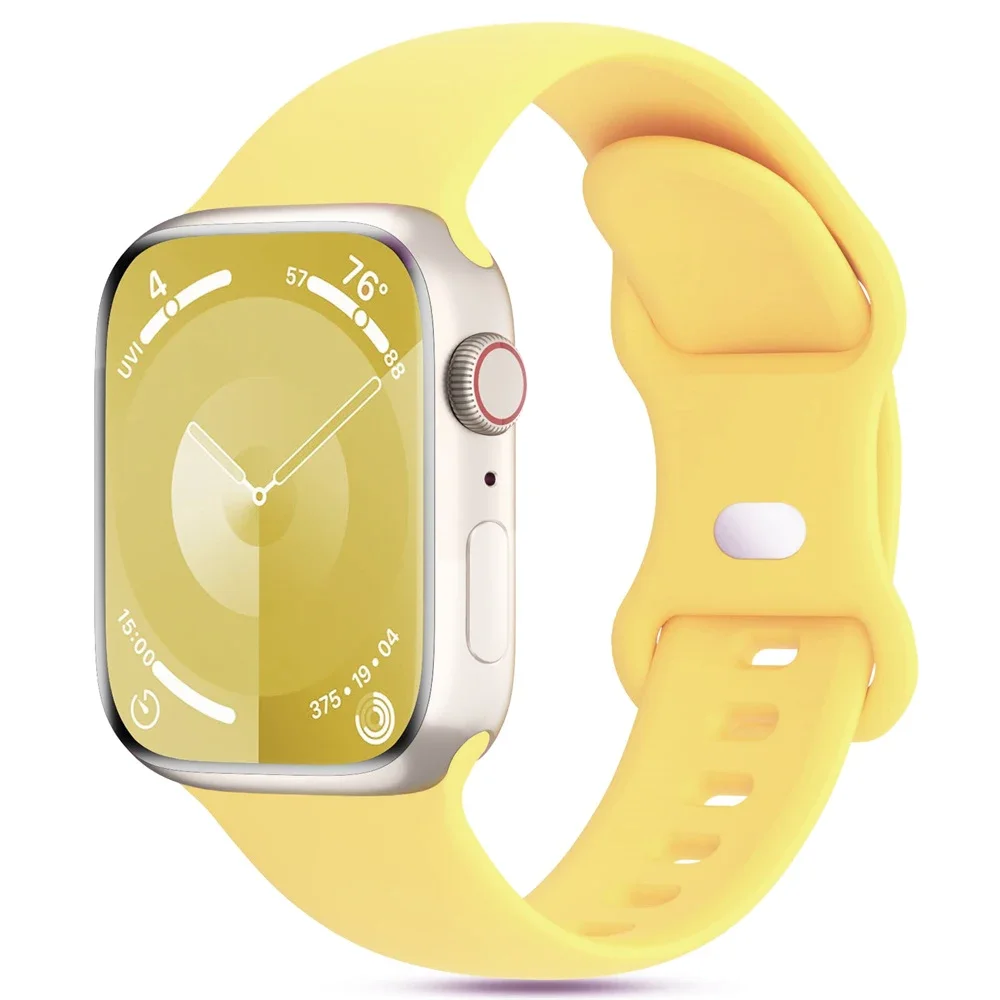 Urrem til apple watch-rem 44mm 40mm 45mm 41mm 42-38mm silikonearmbånd iwatch-rem serie 8 7 se 3 4 5 6 9 ultra 2 49mm