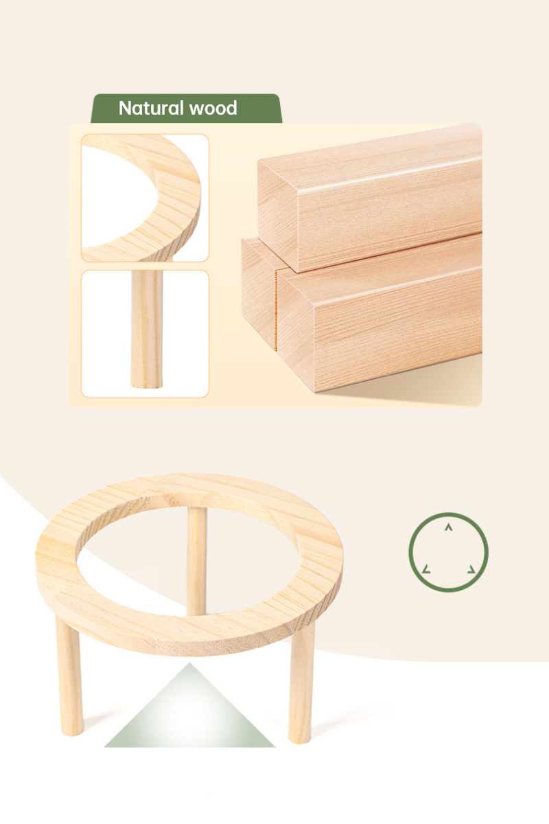 Hamster Bath House with Wooden Ladder Bridge Easy to Clean Climbing Toy Hamster Bathroom Glass Shower Container for Safe Bathing