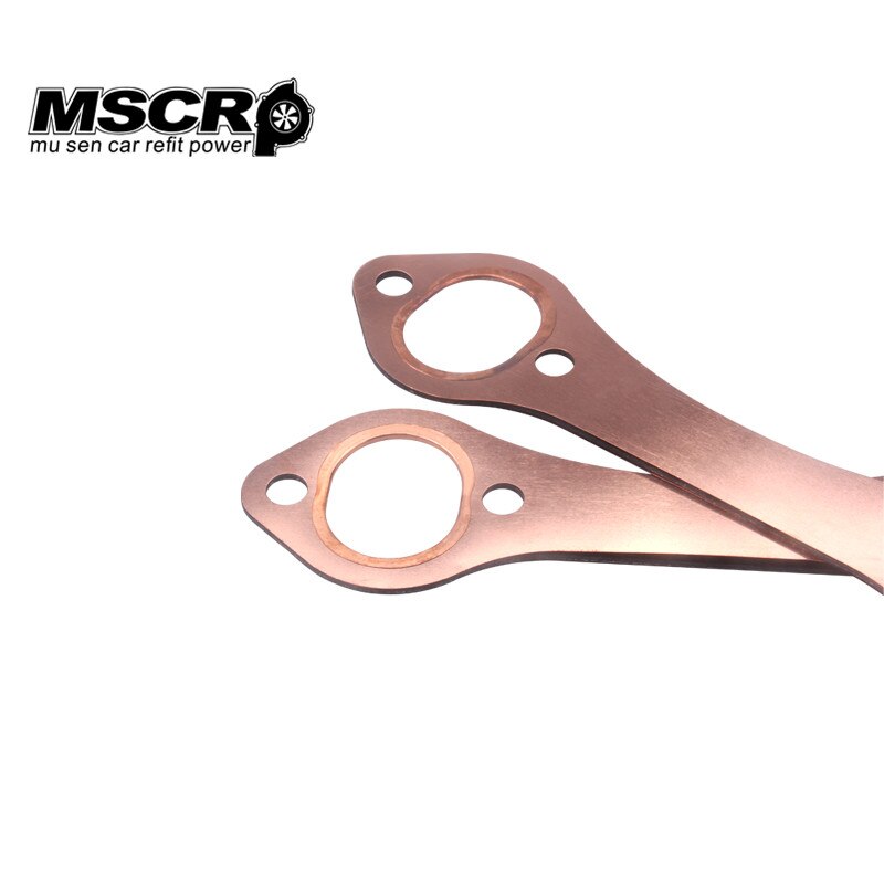 Oval Port Copper Header Exhaust Gaskets Chevy SB 327 305 350 383 Reusable