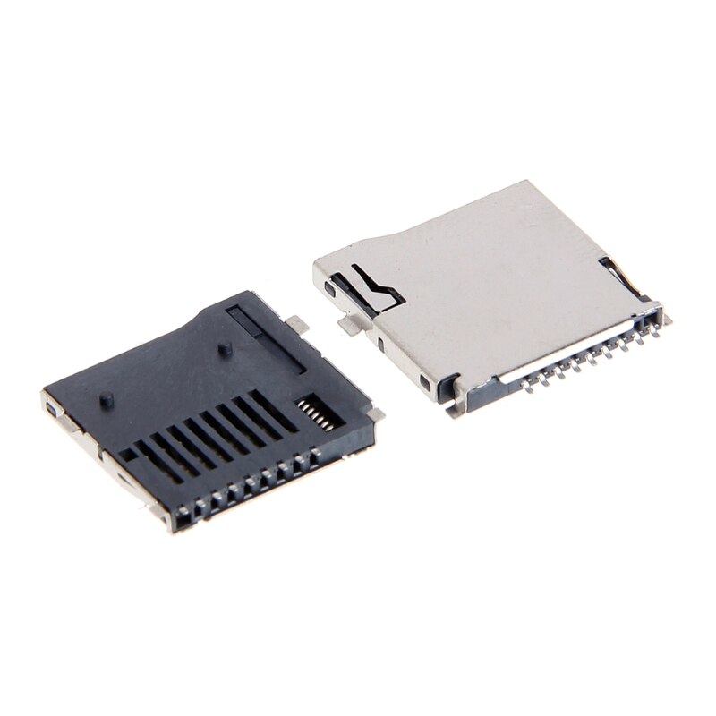 10PCS Push-Push Type TF Micro SD Card Socket Adapter Automatic PCB Connector