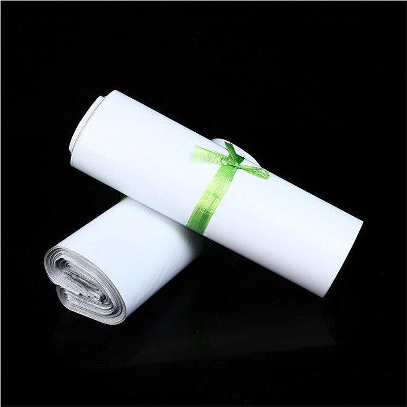 100Pcs/Lot White Poly Mailer Plastic Bags Self-Seal Adhesive Courier Storage Bags Waterproof Postal Mailing Bags