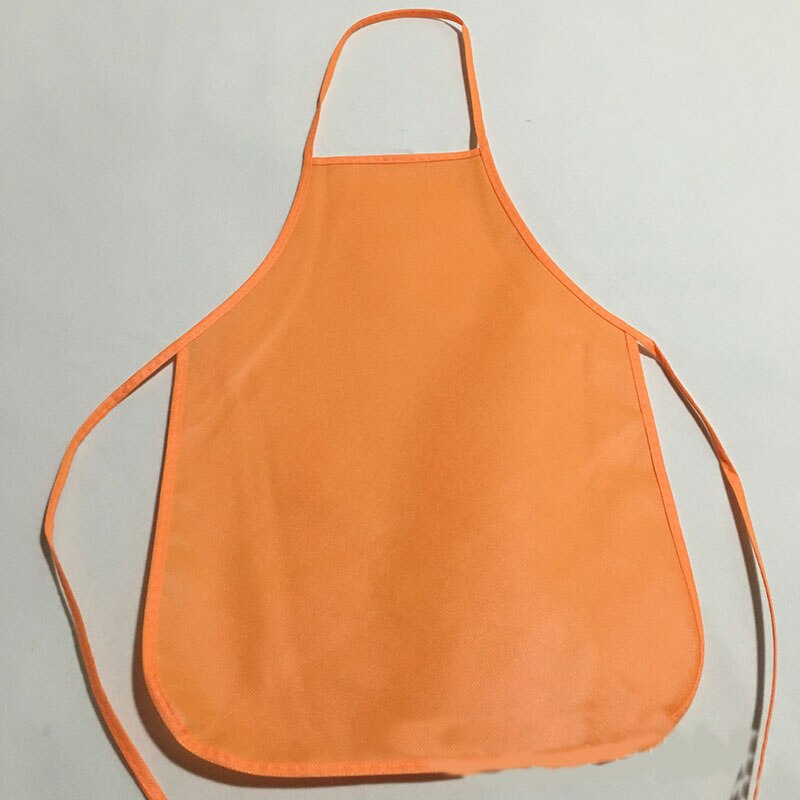 Unisex Colorful Children Aprons Waterproof Non-Woven Fabric Painting Kids Apron for Activities Art Painting Class Craft: Orange