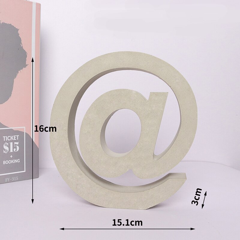 Cement symbol silicone mold symbol letter combination furniture cement decoration mold shop name alphanumeric combination mold: plum