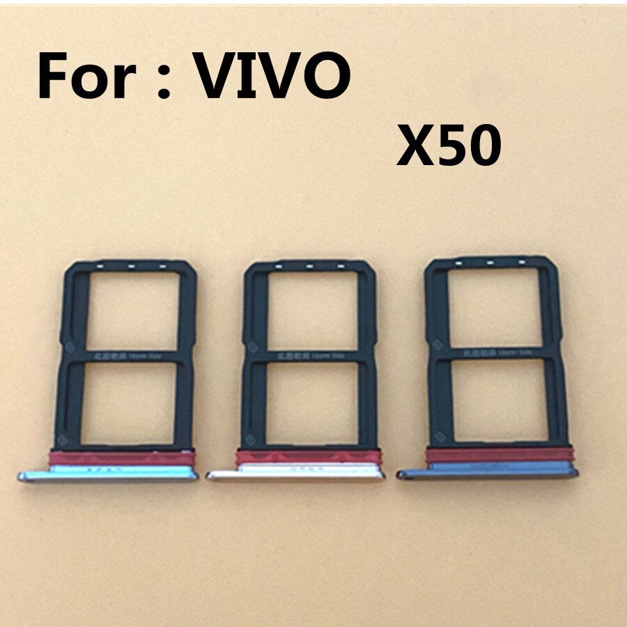 Micro nano suporte para cartão sim bandeja slot de substituição parte sim titular do cartão adaptador soquete para vivo x50 4g bandeja