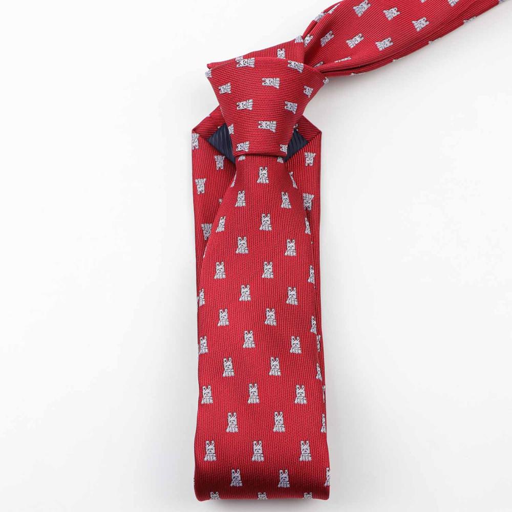 6cm bredde herre børn slips formel stribet jacquard fest slips smal cykel paraply hund bil corbata halstøj gravata: 8