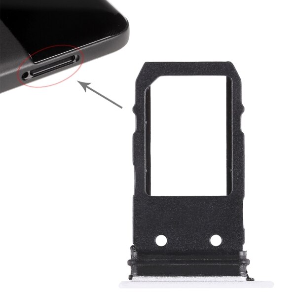 Voor Google Pixel 2 Sim-kaart Lade Mobiele Telefoon Vervangende Onderdelen: WHITE