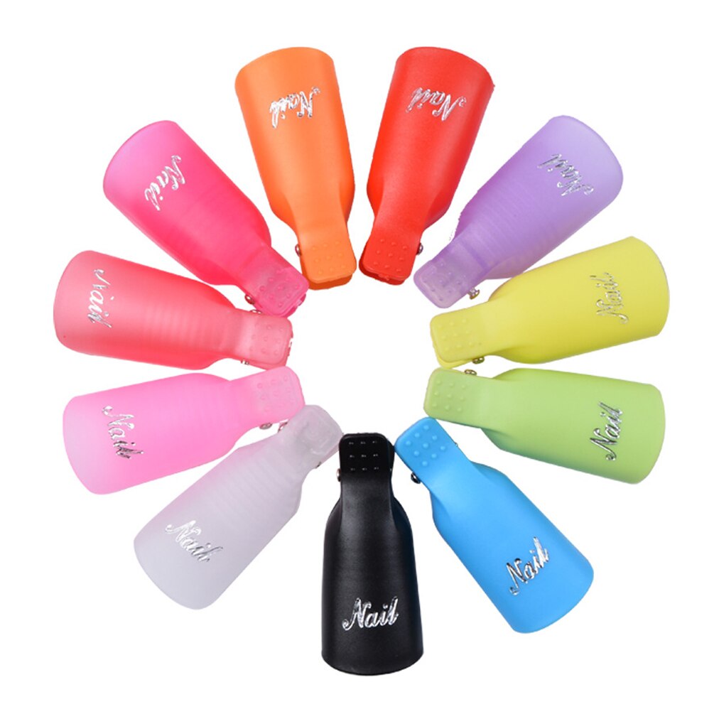 Plastic Nail Art Losweken Cap Clip Uv Gel Polish Remover Wrap Tool Nail Art Tips Voor Fingers Nagellak remover Nail Tool