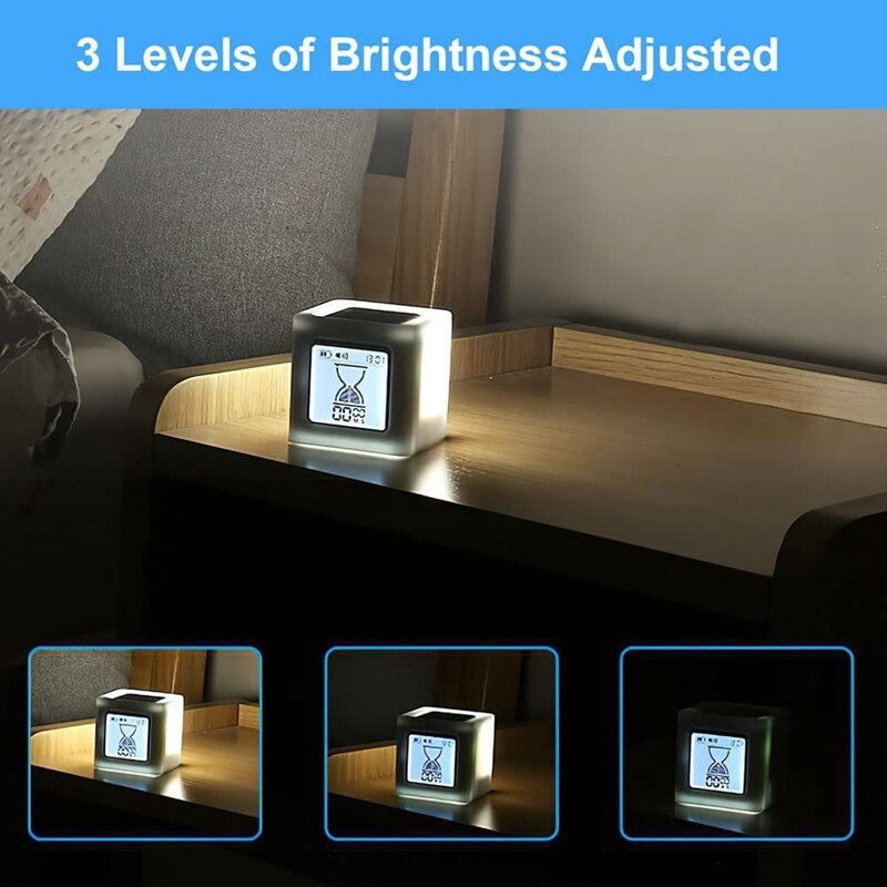 Kitchen Timer Digital Cooking Timer Night Light Countdown Stopwatch Timer Square Timers Time Management