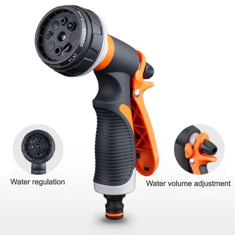 Multifunktions Bewässerung Gun Garten Schlauch Düse Einstellbar Düse Wasser Pistole Rasen Schlauch Garten Hochdruck Sprayer Auto Waschen ZXH