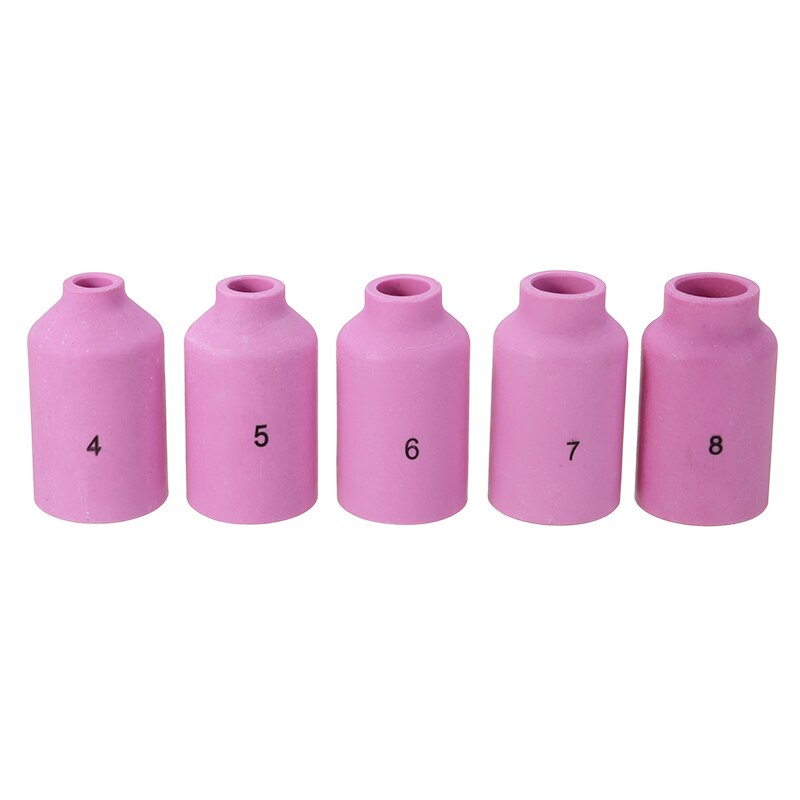 Juego de 14 piezas de accesorios para soldadura TIG, juego de boquillas para lentes de Gas para WP-17 WP-18 Tig, accesorios para soplete de soldadura