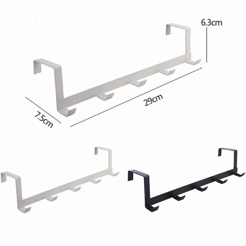 Hanger on Door Holder Clothes Hanger for Coat Rack Towel Hooks for Kitchen Bathroom Organizer Metal hHoks for Hat Cap Holder