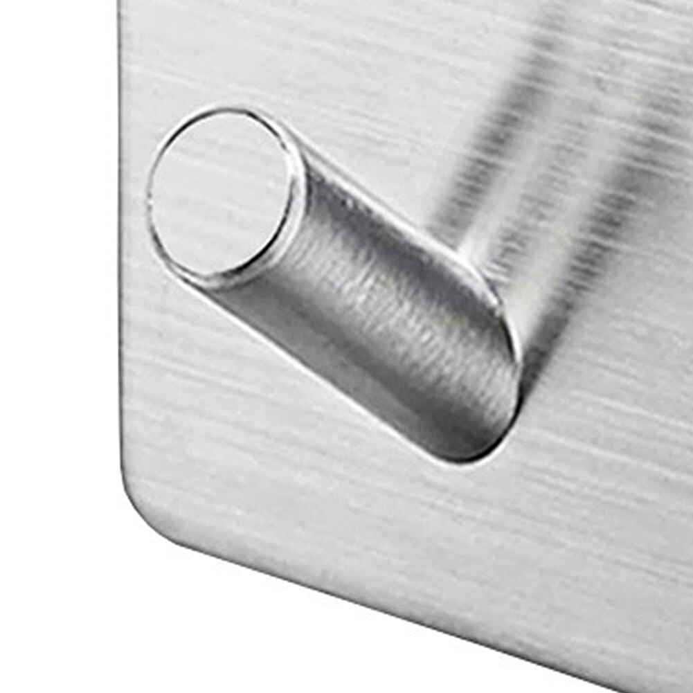 Zelfklevende sleutelhouder, handdoekhouder, opberghaak voor thuis, keuken, badkamer, muur, deurhaak, organizer, accessoires, roestvrij staal