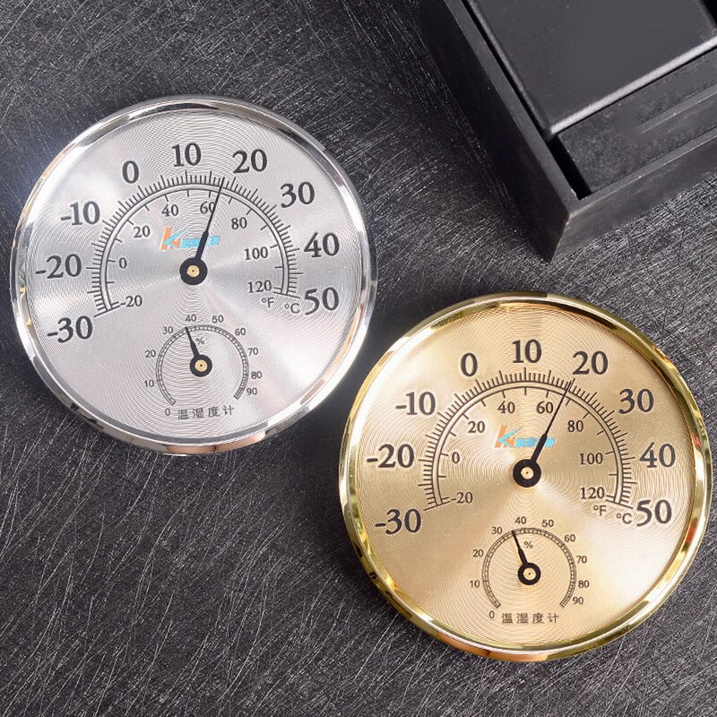 Thermometer hygrometer analoge temperatuur- en vochtigheidsmonitor voor slaapkamer woonkamer kantoor school