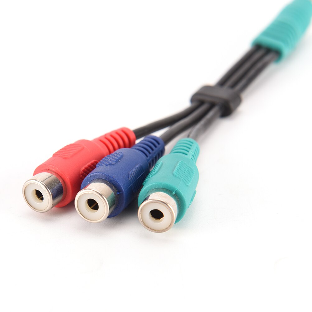 High Speed 2.5 mm Male Jack To 3 RCA Female Plug Adapter Audio Converter Video AV Cable Wire Cord 2.5mm to RCA