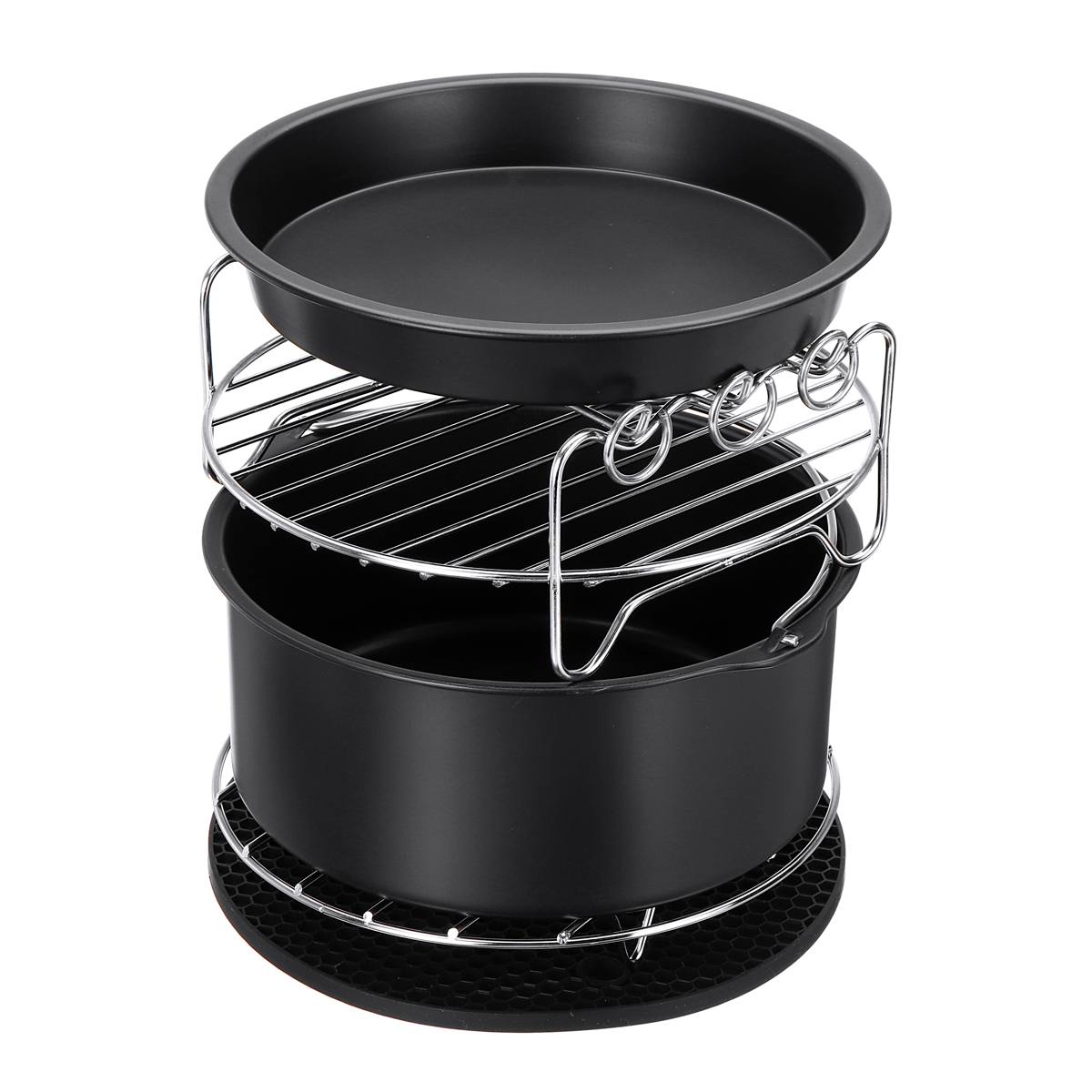 Accessoires pour friteuse à Air 8 pouces, outils de cuisine domestique pour Barbecue, cuisson, cuisson, adapté pour friteuse à Air 4.2 – 6.8QT 12 pièces/ensemble