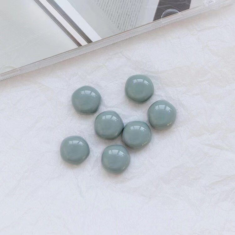 Imanes redondos para refrigerador, pegatinas pequeñas de 15mm, imán de Color para refrigerador, de recuerdo, decoración del hogar, 10 piezas: 10 PCS Blue