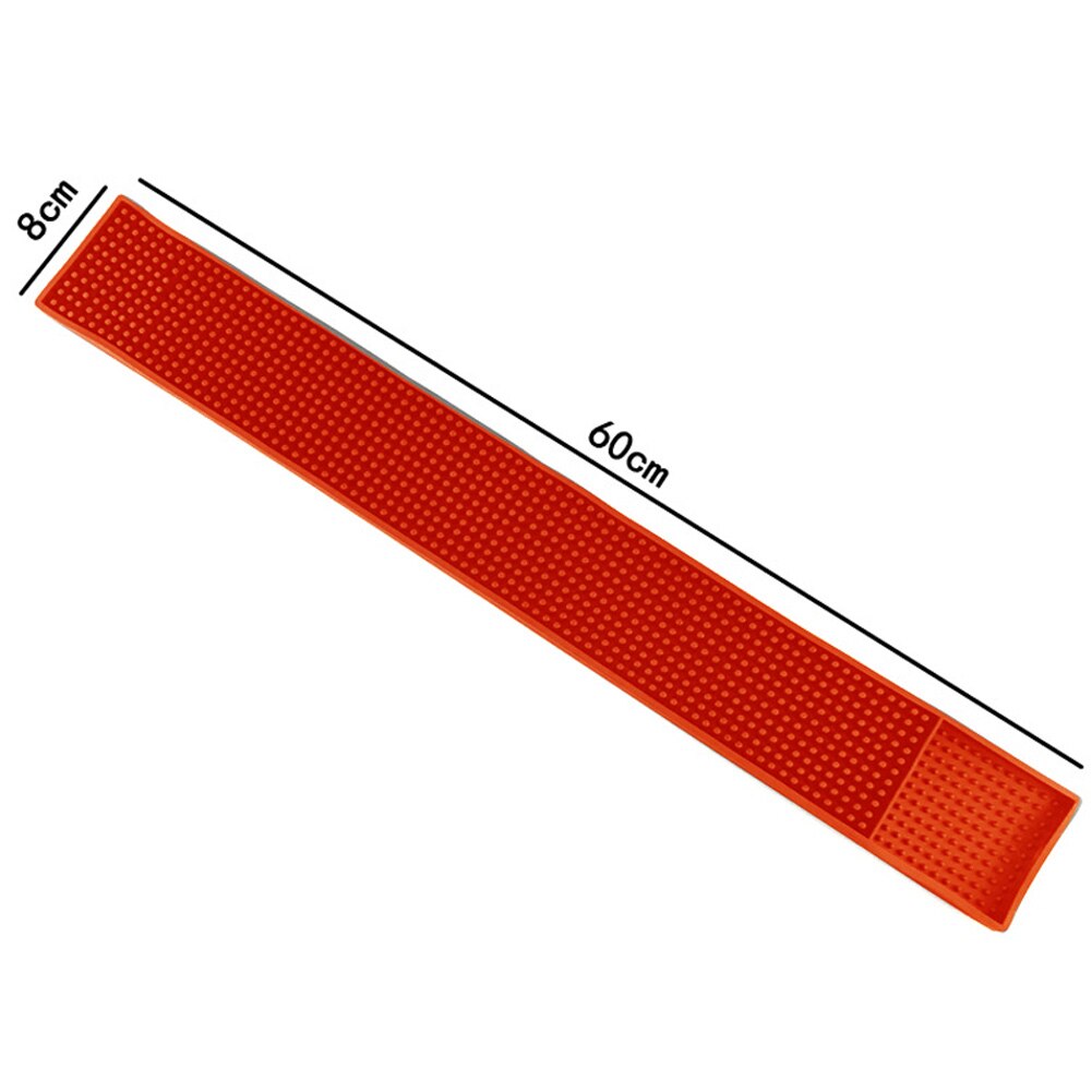Tapis de barre en caoutchouc antidérapant barre coureur verre égouttoir bière boisson Rail barres tapis de Service E2S
