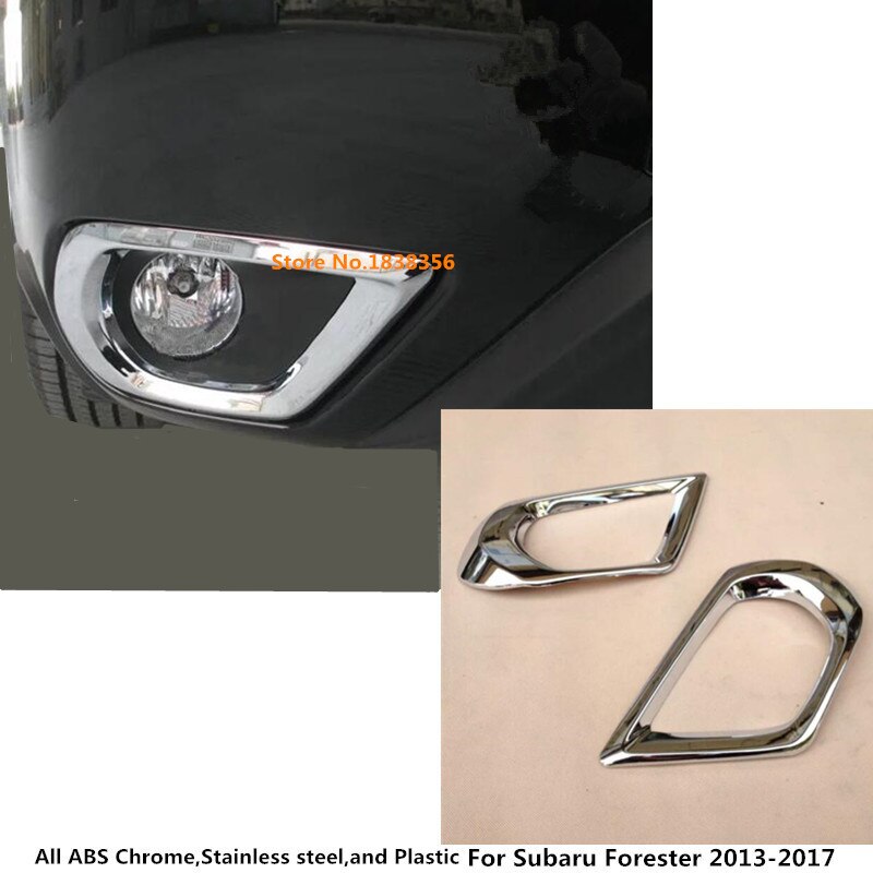 Voor Subaru Forester Auto Voorkant Hoofd Mistlamp Lamp Frame Stok Styling Abs Schaduw cover Trim Stok