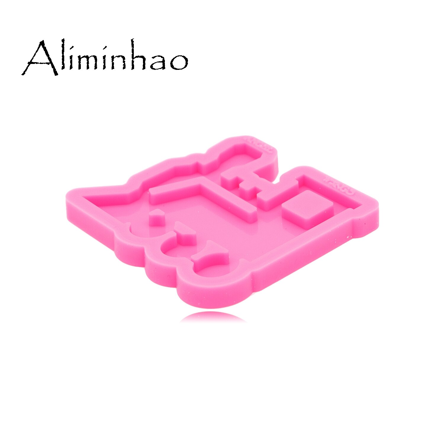 DY0561 brillante tren llavero molde UV resina líquida silicona molde artesanía para DIY collar encantos hacer joyería
