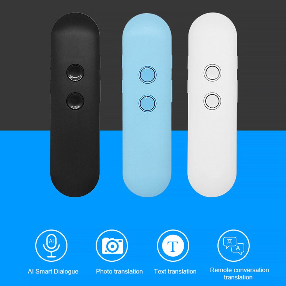 Portable Smart Stimme Übersetzer Instant Echt-zeit 44 + Sprache Übersetzer Bluetooth Stimme Übersetzer für Lernen Reise Treffen