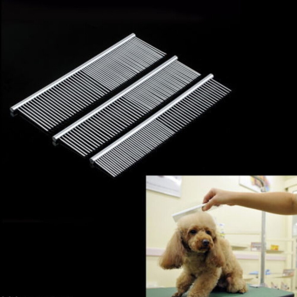 Metalen Kam Voor Honden Rvs Huisdier Hond Kat Pin Kam Haar Borstel Hairbrushcomb Honden Katten Huisdieren Acessorios Pet Grooming