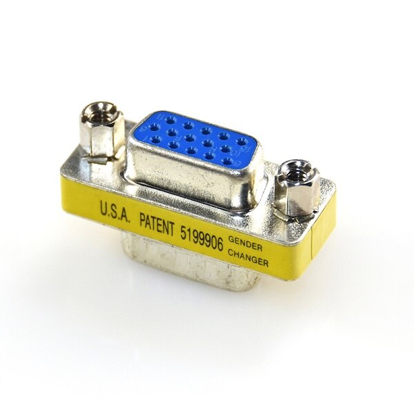 Cabletime 15 Pin VGA SVGA HD15 VGA Male to VGA Female Plug Coupler Mini Gender Changer Adapter Converter Computer Cable2pcs N182: Default Title