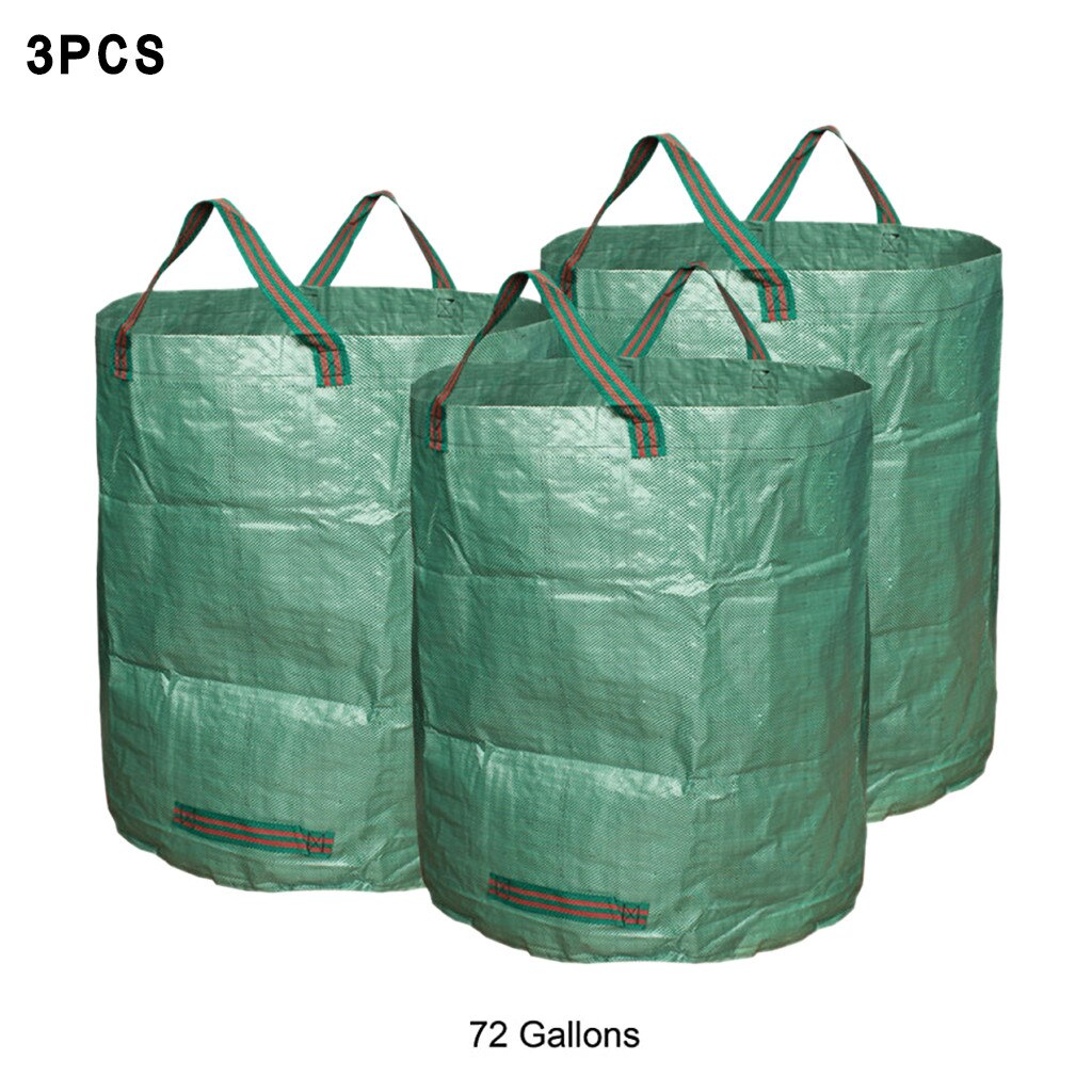 Sacs de jardinage sacs de jardinage réutilisables, sacs à ordures de jardin 72 Gallons 3 pièces May #16: Default Title