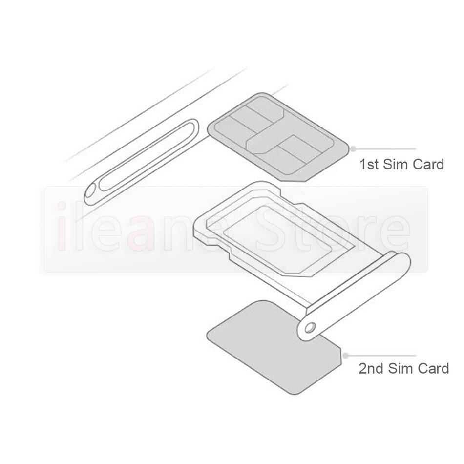 Original Dual Sim Card Reader Flex Cable For iPhone 12 Pro Max Sim Card Tray Slot Holder Adapter Socket Connector Replacement