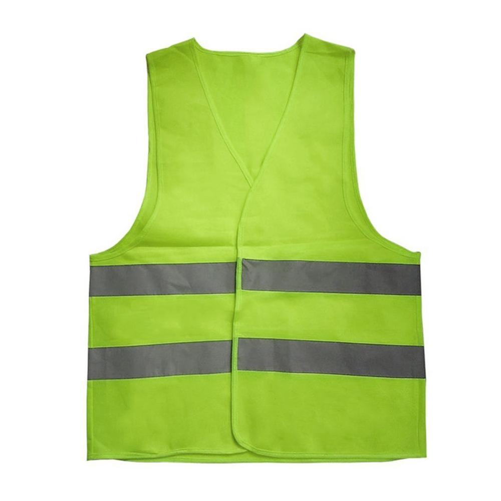 Colete amarelo laranja azul verde cor reflexiva fluorescente segurança ao ar livre vestuário correndo ventilar seguro alta visibilidade: Yellow XL